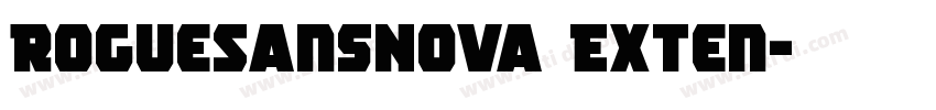 RogueSansNova Exten字体转换